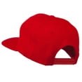 thumbnail image 3 of Diamond Outline Embroidered Snapback Flat Bill Cap - Red OSFM, 3 of 5