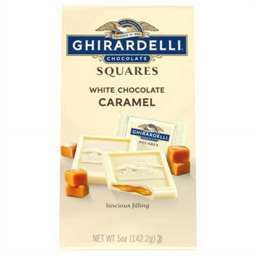 Ghirardelli White Chocolate Squares with Caramel Filling - 5 oz