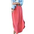 thumbnail image 2 of Doublju Women's Smocked Waist Band Maxi Skirt, 2 of 2