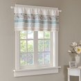 thumbnail image 1 of Dawn Printed and Pieced Rod Pocket Valance Blue 50" x 18", 1 of 4
