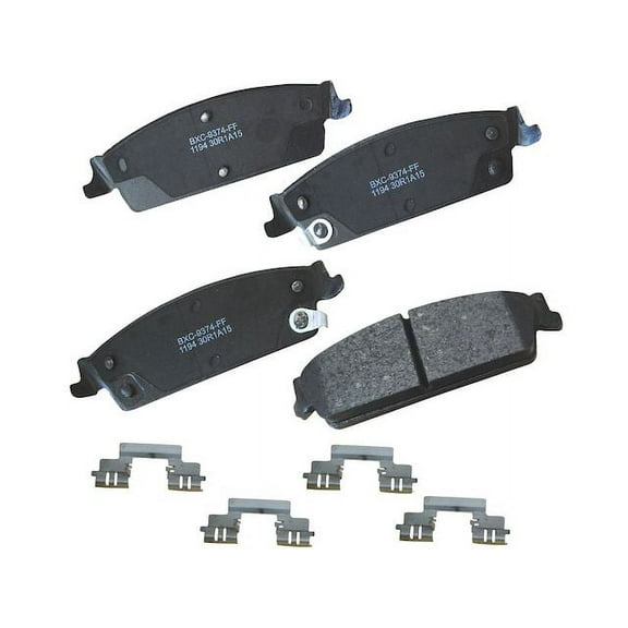 Rear Brake Pad Set - Compatible with 2007 - 2014 Chevy Suburban 1500 2008 2009 2010 2011 2012 2013