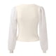 thumbnail image 2 of Gibobby Sueter Para Mujer Invierno Punto Camisas de manga larga de encaje para mujer Blusa de punto con cuello redondo y parte superior tipo túnica(Beige,G), 2 of 5