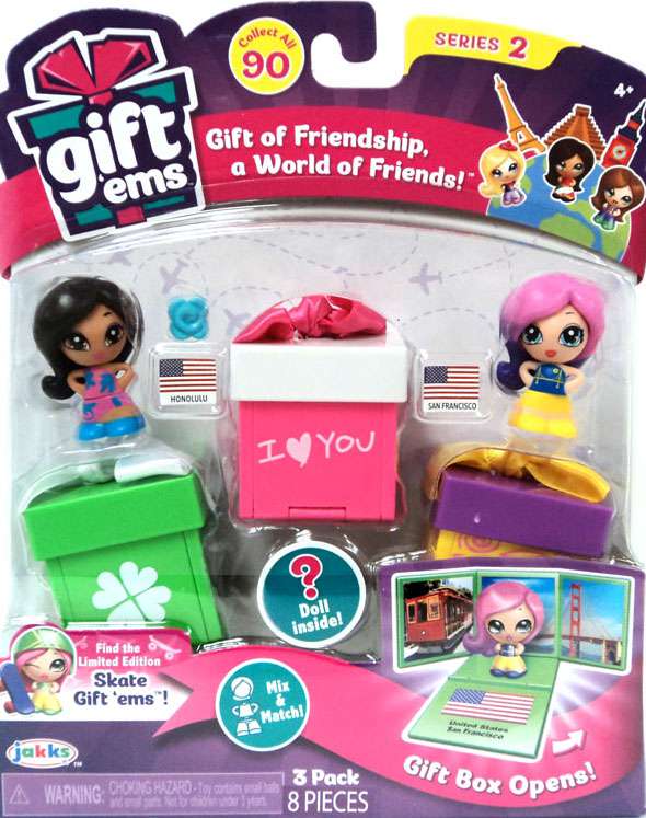 Gift 'Ems Series 2 Gift of Friendship a World of Friends 3 Pack [Honolulu & San Francisco