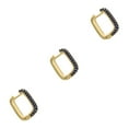 thumbnail image 2 of facefd Earring V Shape Ear Drop Alloy Rhinestone Decoration Gift Ear Jewelry, Gold, Blue Rhinestone Gold+Blue 3PCS, 2 of 6