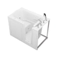 thumbnail image 3 of Meditub Collection 30 in. L x 52 in. W Right Side Drain Combination Jetted Bathtub in White with Powered Fast Drain, 3 of 4