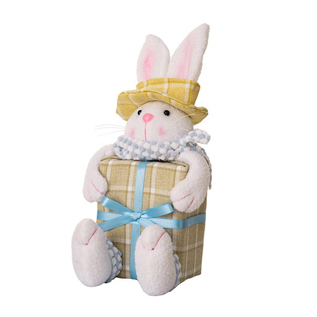 Figuras de conejo de Pascua Sunnimix arte Hecho a mano 10 cm x 28 cm
