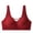 Wine, variant on Tqyyweavej Push Up Bras for Women Ribbed No Underwire Seamless Bras Full Coverage Lightly Lined T-Shirt Bras Size M to 2XL