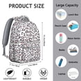 thumbnail image 6 of Leopard Print Backpack for School,Cute School Bag,Schoolbag with Adjustable Shoulder Straps & Padded Back,15.3"x11"x7.1"., 6 of 6