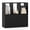 Black, variant on Giantex 3-Cube Bookcase, 3-Tier Bookshelf with Cabinet, Storage Organizer, Black