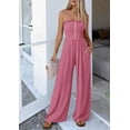 thumbnail image 5 of PRETTYGARDEN Jumpsuits for Women Dressy Summer Sleeveless Travel One Piece Outfits Spring Casual Wide Leg Pants Rompers, 5 of 7