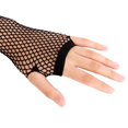 thumbnail image 3 of 2 Paires de Gants Longs Sans Doigts en Résille Néon Mode pour Fête, Sexy, Beaux, Rose, 3 of 9