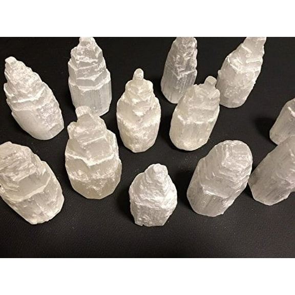 The Chrysalis Stone  Selenite Skyscraper  4'' Tall  1pc  Crystals and Healing Stones, Spiritual Gifts for Women, Reiki, Chakra, Yoga, Meditation Accessories