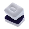 thumbnail image 4 of Flocked Inflatable Foot Rest Pillow, 29x38cm PVC Air Cushion for Airplane Travel, Leg Support Mat, 4 of 5