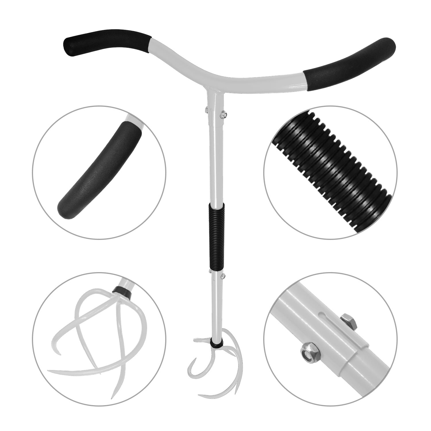BARAYSTUS Height Adjustable Twist Tiller, Garden Claw,Areator Loosen, Rototiller, Garden Bed and Plant Box Cultivator.