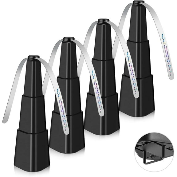 Fly Fans for Tables, Fly Fan Outdoor Indoor Keep Flies Away, Table Top Fly Fan Fly Spinner with Holographic Blades, Fly Deterrent for Picnic, Restaurant, Party, Home, BBQ (4 Pack)