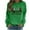 Green D, variant on Stamzod Christmas Gifts for Women Casual Loose Crewneck Sweatshirts Women Long Sleeve Oversized Sweatshirt Army Green D L