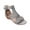 Gray, variant on Jsaierl Gladiator Sandals for Women Dressy Summer, Flat Sole Wedges With Open Toe Low Heels And Roman Buckle Hollow Out Sandals Size 9.5