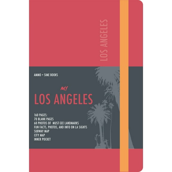 Los Angeles Visual Journal: Vintage Red, (Paperback)