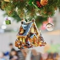 thumbnail image 3 of Jubipavy Christmas Hanging Ornament Christmas Tree Santa Claus Acrylic Hanging Crafts Car Pendants Home Decorations, 3 of 7