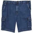 ROCXL Big Men’s Denim Cargo Shorts Expandable Waist Sizes 42 68