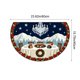 thumbnail image 3 of Felpudo navideño antideslizante de 23,6 x 15,7 pulgadas, semicircular, de poliéster, absorbente, resistente a la suciedad, para cocina, baño, alfombra de bienvenida, para entrada, porche, lavandería., 3 of 6