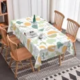 thumbnail image 5 of Nanqianyi 60x102 Tablecloth,Abstract Art Lines Waterproof Stain Proof Table Coverfor Dining Room Kitchen Decor, 5 of 6