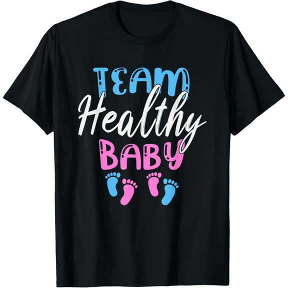 Premium Comfort - Funny Team Boy Girl Healthy Baby Shower Gender Reveal Party T-Shirt