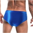 thumbnail image 3 of successthop Mens Underwear with Pouch for Balls Plus Size Support Stylish Lightweight Stretch Solid Briefs Blue 2XL, 3 of 3