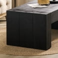 thumbnail image 2 of Hassch 49" Modern Rectangular Coffee Table, Farmhouse Accent Center Tea Table for Living Room, Home Decor, Black, 2 of 6