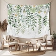 thumbnail image 2 of Sage Green Eucalyptus Leaves Tapestry for Bedroom Wall Hanging Tapestry,Summer Weeping Floral Botanical Ceiling Backdrop Tapestries Poster Blanket Wall Decor for Teens Room Living Room Dorm 59" x 79", 2 of 8