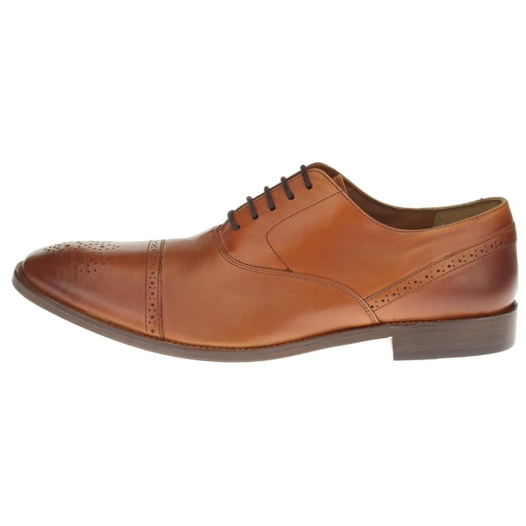 Luciano Natazzi Mens Dress Shoes Full Grain Leather Cap-Toe  display picture 2
