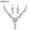 White, variant on Ayyufe Women Set Elegant Rhinestone Teardrop Pendant Wedding Necklace Earrings