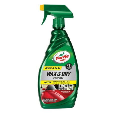 Turtle Wax Quick and Easy 1-Step Wax and Dry Spray Wax, 26 oz