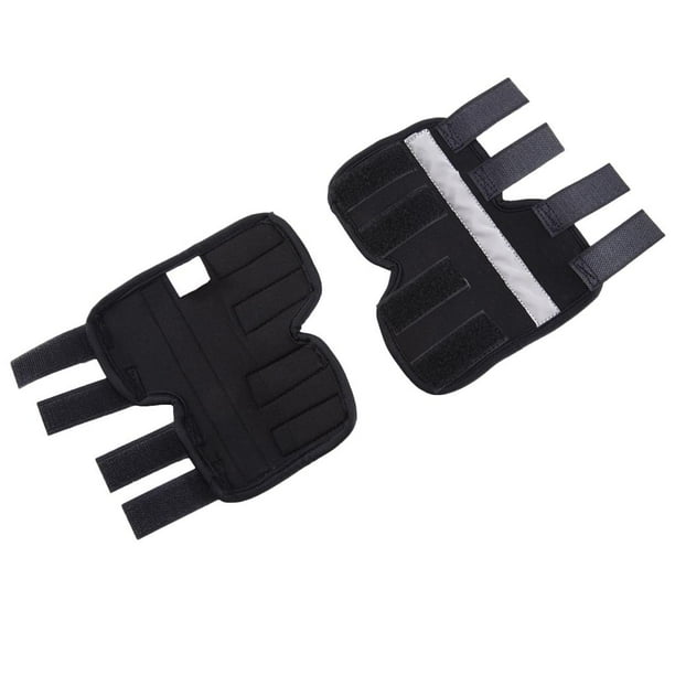 Soportes reflectantes para piernas de perro Envoltorios para corvejones caninos para protección de lesiones y esguinces, heridas y pérdida de estabili Negro s