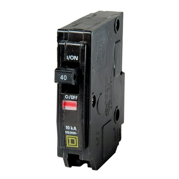Square D QO 40 amps Plug In Single Pole Circuit Breaker