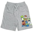 thumbnail image 5 of Disney Pixar Toy Story Woody Buzz Lightyear Rex Toddler Boys French Terry 2 Pack Shorts Toddler to Big Kid, 5 of 5