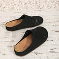 thumbnail image 5 of Black Breathable Mesh Women‘S Flat Shoes Casual Slip-On Loafers Lightweight Hollow Out Design Round Toe Shallow Mouth Size 37 1Pc 0.73 Lb, 5 of 9