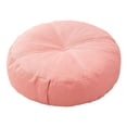 thumbnail image 1 of Cojín de suelo redondo decorativo premium, pequeño, para yoga, sofá cama Rosa, 1 of 9