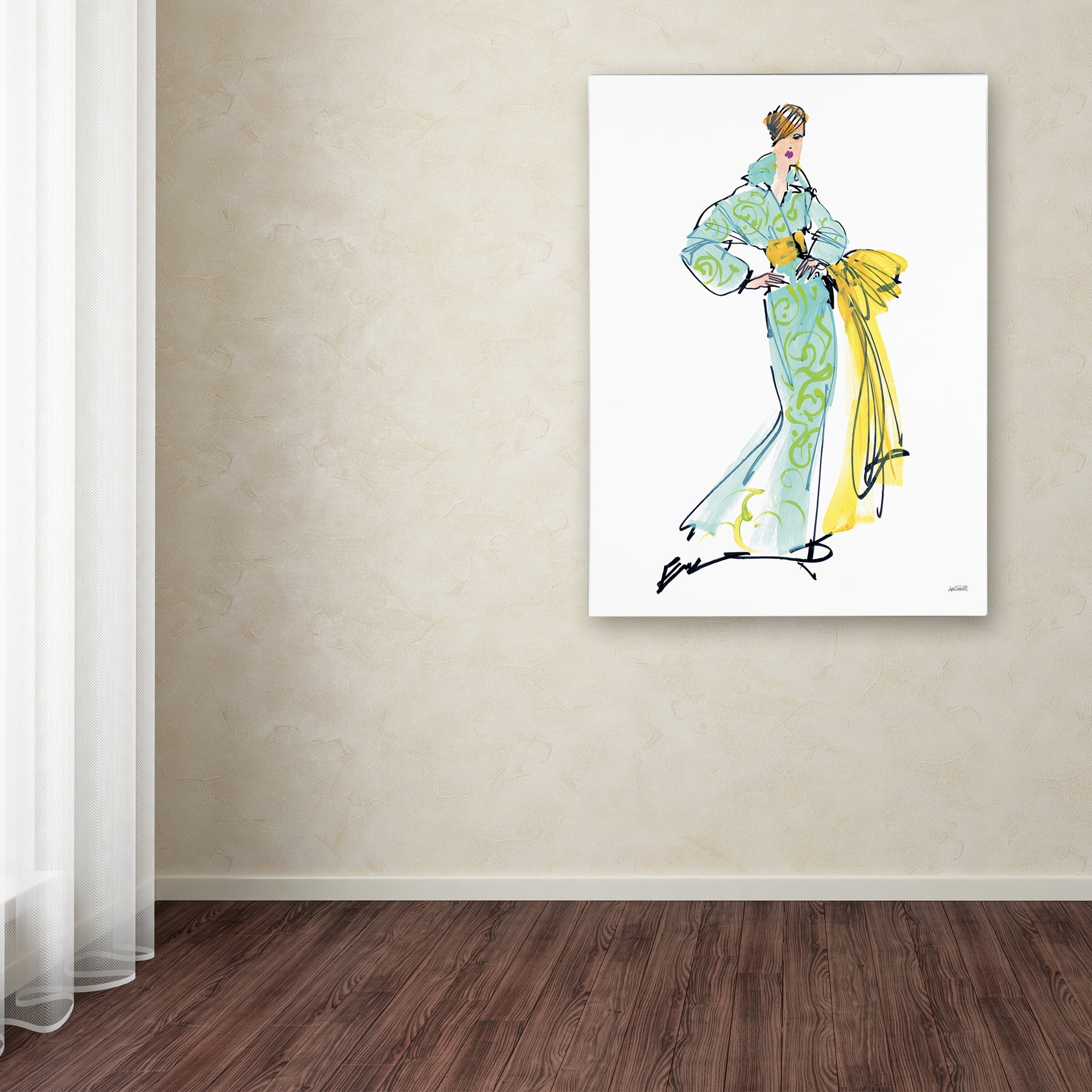 Trademark Fine Art 'Colorful Fashion I' Canvas Art by Anne Tavoletti