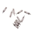 thumbnail image 1 of lionlar 10 Pieces Coaxial Coax Jack Female Jack To RCA Plug Male Adapter Cable Connector, 1 of 6