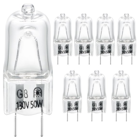Bombillas para microondas HUTUDAN 130 V 50 W, halógenas, paquete de 8