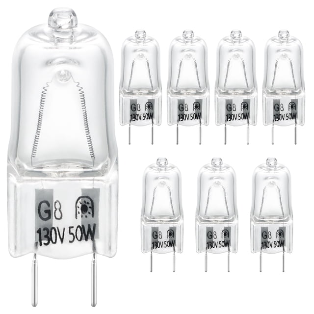 Bombillas para microondas HUTUDAN 130 V 50 W, halógenas, paquete de 8