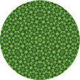 thumbnail image 1 of Ahgly Company Machine Washable Indoor Round Transitional Deep Emerald Green Area Rugs, 3' Round, 1 of 7