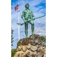 thumbnail image 2 of Perry, William 13x18 White Modern Wood Framed Museum Art Print Titled - Lexington Minute Man Patriot Statue-Lexington Battle Green-Massachusetts-Site of April 19-1775 firs, 2 of 4