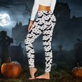 thumbnail image 2 of Halloween Leggings For Women Graphic Print High Waist 4-Way Stretch Casual Running Workout Leggings, 2 of 4