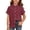 Brick Red, variant on Classic Button Down Shirt for Girls Casual Comfort Everyday Wear Soft Breathable Versatile Layering Piece ( Light YellowSize 7-8 Years )