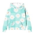 thumbnail image 3 of Fesfesfes Girls Hoodies Size 4-13 Solid Color Graphic Casual Pullover Sweatshirts Comfortable Long Sleeve Shirts Fall and Winter Plaid Round Neck Clothes, 3 of 3