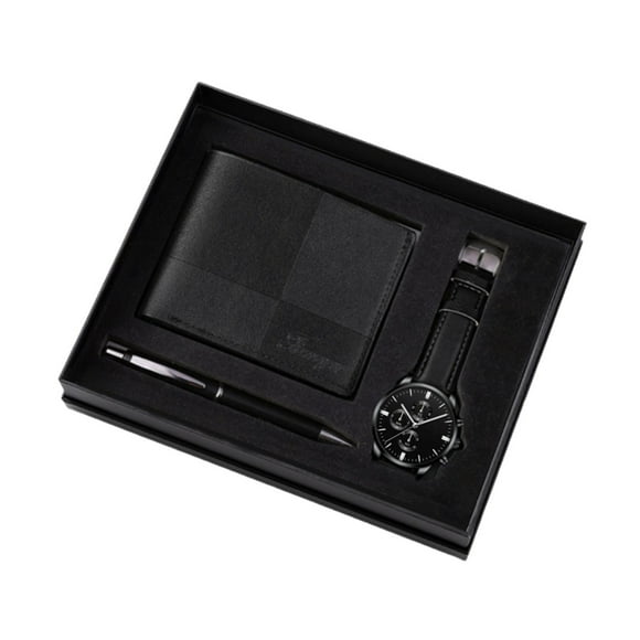 Conjunto de regalo para hombre Strade Fareast Limited reloj y bolígrafo Negro