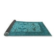 thumbnail image 2 of Ahgly Company Indoor Square Oriental Light Blue Industrial Area Rugs, 6' Square, 2 of 4