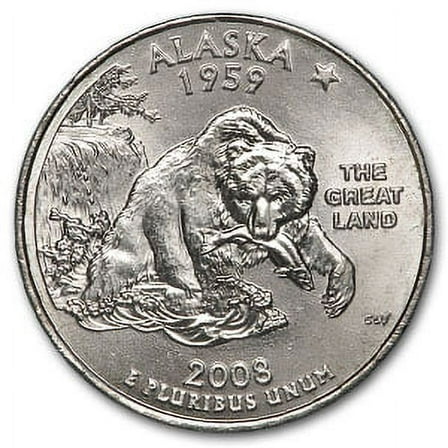 2008-P Alaska State Quarter BU
